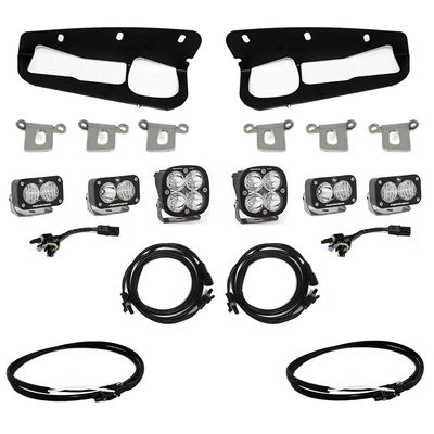 Bronco Fog Pocket Kit 21-Up Ford Bronco Pro w\/Upfitter Baja Designs