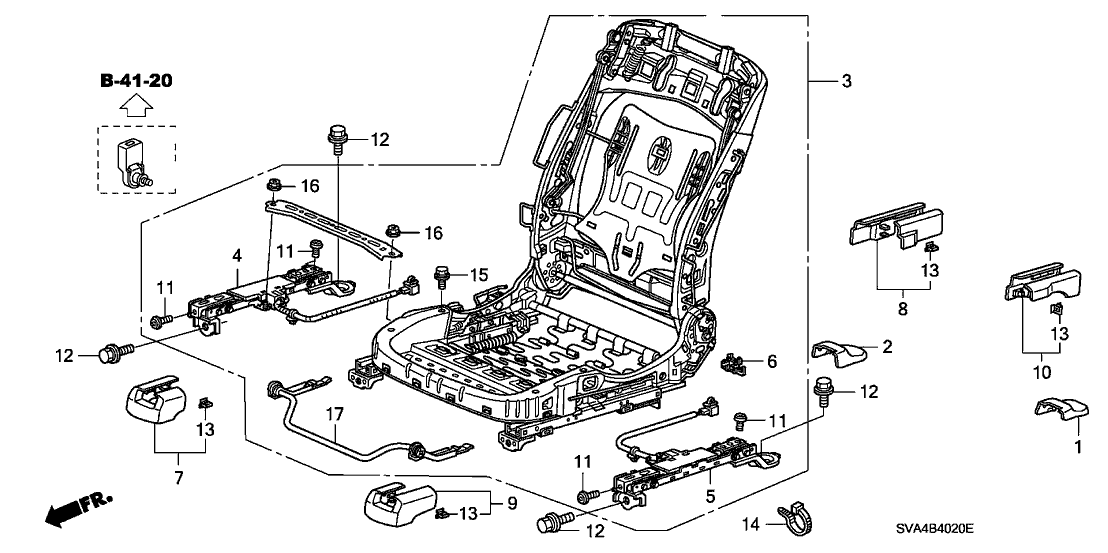 New Genuine Honda Civic Seat Weight Sensor Assembly Right OE ...